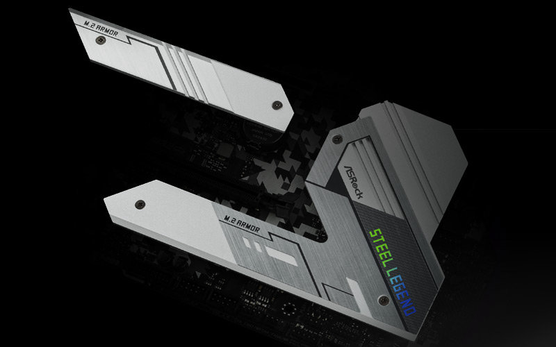 M.2 x 2 (Full Coverage PCIe Gen3 x4 & SATA3 )